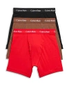 Calvin Klein Cotton Stretch Moisture Wicking Boxer Briefs, Pack Of 3 In Hwt Black/