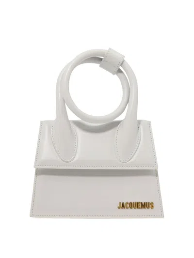Jacquemus "le Chiquito Noeud" Handbag In White