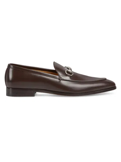 Gucci Men's Next Leather Loafers In Night Cocoa