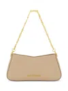 Mac Duggal Women's Medium Chain-link & Leather Shoulder Bag In Taupe