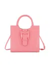 Mac Duggal Women's Medium Crocodile-embossed Leather Tote Bag In Pink