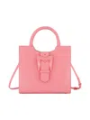 Mac Duggal Women's Medium Crocodile-embossed Leather Tote Bag In Hibiscus
