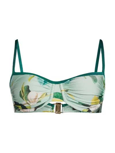 Patbo Magnolia Underwire Bikini Top Green Multi