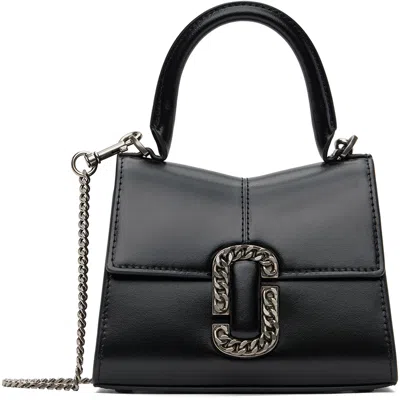 Marc Jacobs The St. Marc Leather Top-handle Bag In Black