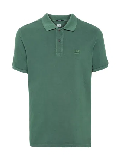 C.p. Company 24/1 Piquet Resist Dyed Polo Shirt In Duck Green