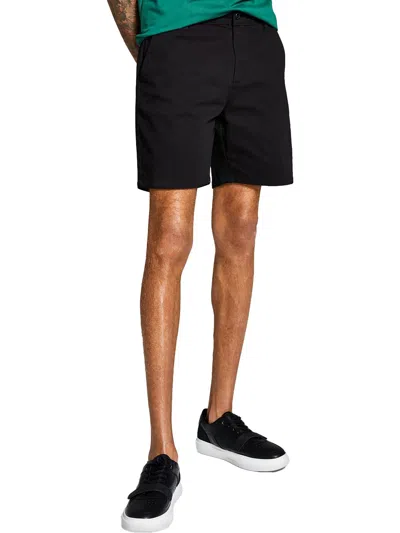 And Now This Mens Chino Mid-rise Khaki Shorts In Black