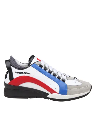Dsquared2 Sneakers In Leather And Suede In White