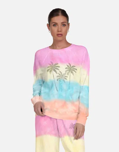 Lauren Moshi Anela Crystal Palm Trees In Pastel Rainbow