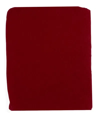 Botto Giuseppe Red Small Cashmere Plain Scarf In 0180 Red