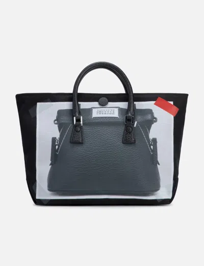 Maison Margiela Micro 5ac Trompe-l'oeil Top-handle Bag In Black