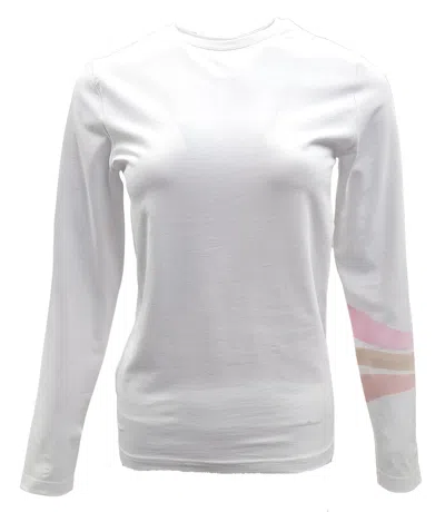 Madison Maison Designing Hollywood X ™ White 3 Stripe Long Sleeve T-shirt In Xl