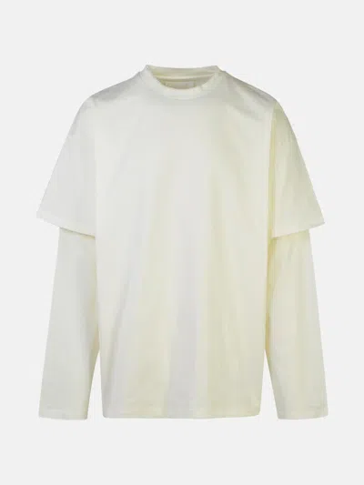 Jil Sander 'm/l Cruise' White Cotton T-shirt