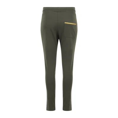 Madison Maison ™ Army Green W/ Gold Stripe Sweatpants