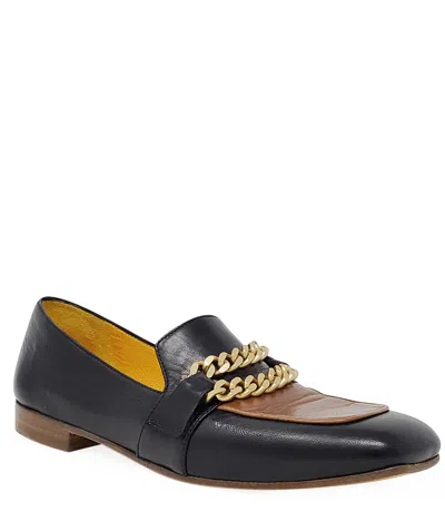Madison Maison Flat Loafer Black/tan In 41