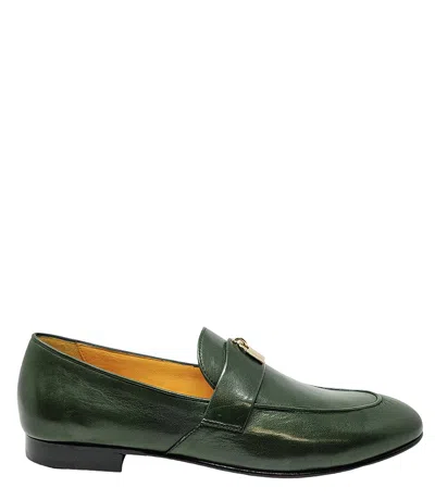 Madison Maison ™ Green Lock Flat Loafer In 38.5