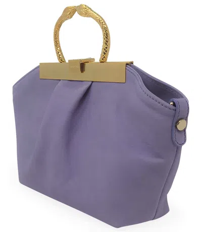 Madison Maison ™ Lavender Leather Min Bag With Snake Handle