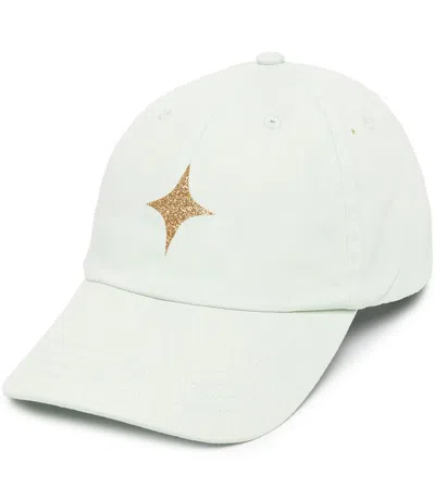 Madison Maison Pastel Green Baseball Cap With Glitter Star In One Size