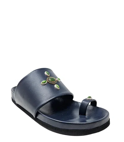 Madison Maison ™ Tyche Navy Toe Ring Sandal In 41