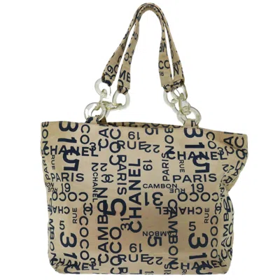 Pre-owned Chanel Shopping Beige Canvas Tote Bag ()