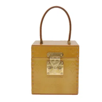 Pre-owned Louis Vuitton Bleecker Beige Patent Leather Clutch Bag ()