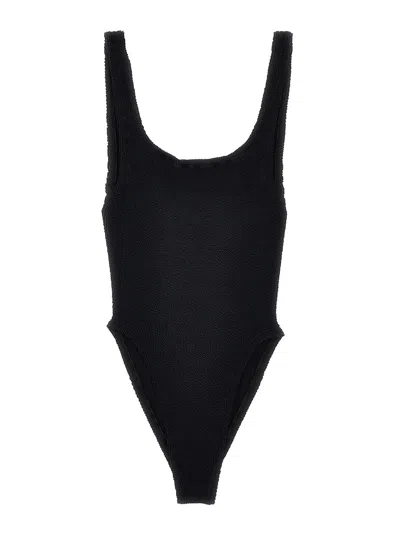 Hunza G Domino Swim One-piece Swimsuit In Black