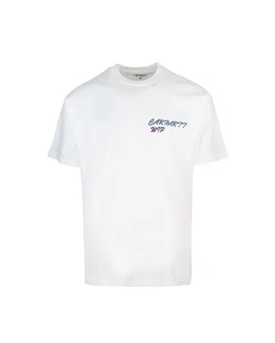 Carhartt White Cotton Gelato T-shirt In 02xx