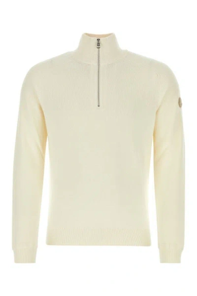 Moncler Mid-zip White Pullover