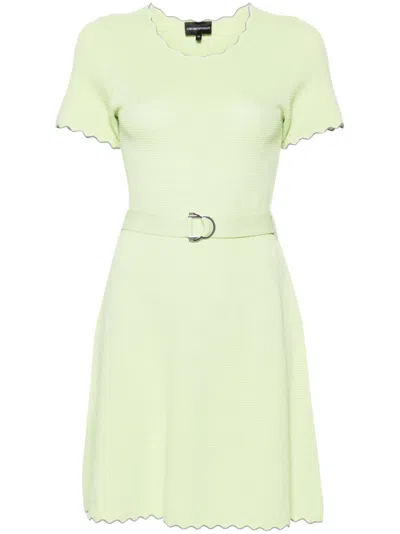Emporio Armani Short Dress In Green