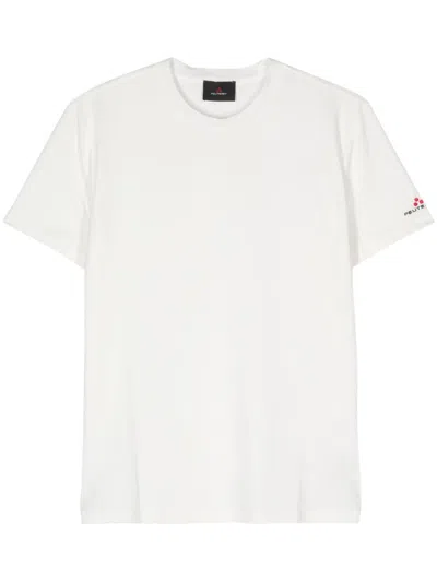 Peuterey Logo-embroidered T-shirt In White