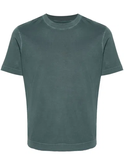 Circolo 1901 Crew-neck Cotton T-shirt In Green