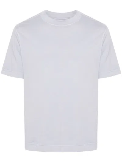 Circolo 1901 Crew-neck Cotton T-shirt In Grey