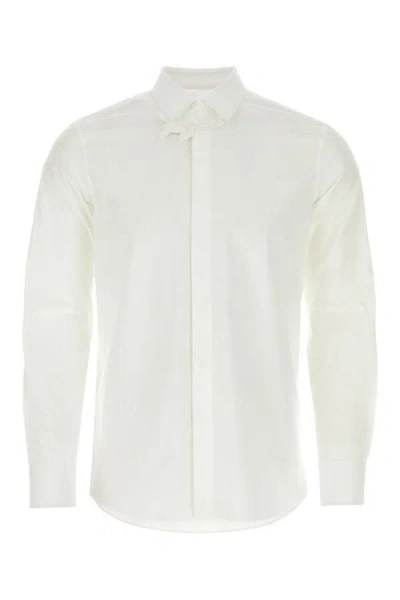 Valentino Garavani Man White Popeline Shirt