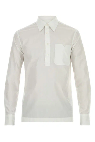 Valentino Garavani Man White Poplin Shirt