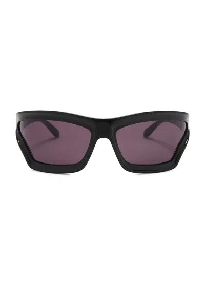 Loewe Paula's Ibiza Sunglasses In Shiny Black & Smoke