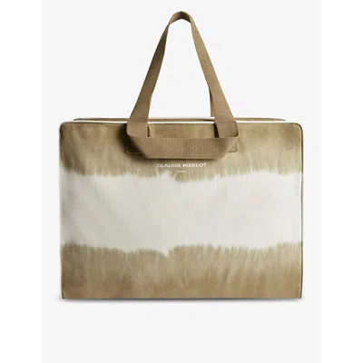 Claudie Pierlot Large Cotton Bag In Green