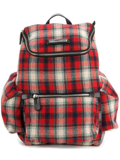Dsquared2 Men's Rucksack Backpack Travel  Hiro In Red