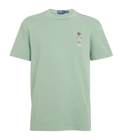 Polo Ralph Lauren Cotton Polo Bear T-shirt In Green