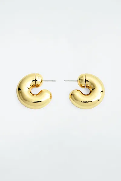 Cos Chunky Hoop Earrings In Gold
