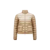 Moncler Snap Button Collar Down Jacket In Nude