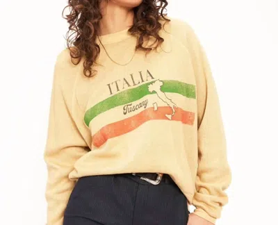 Project Social T Italia Sweatshirt In Maize In Multi
