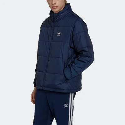 Adidas Originals Men's Adidas Essentials Padded Puffer Jacket In Blue