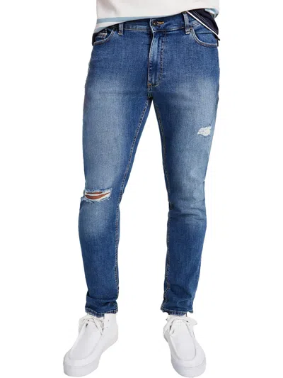 Sun + Stone Matthew Mens Denim Slim Jeans In Multi