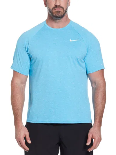 Nike Big & Tall Mens Hydroguard Logo Shirts & Tops In Blue