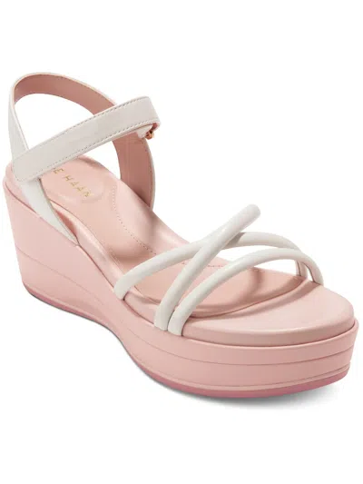 Cole Haan Womens Leather Slingback Sandals In Pink