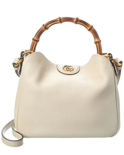 Gucci Small Diana Shoulder Bag In White
