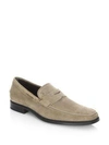 TOD'S Suede Penny Loafers