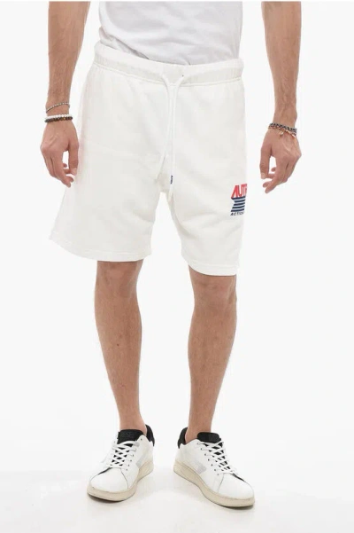 Autry Iconic Action Cotton Shorts In White
