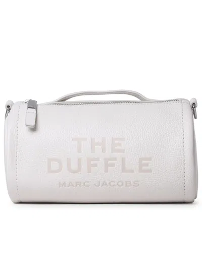 Marc Jacobs Cream Leather Duffle Bag In White