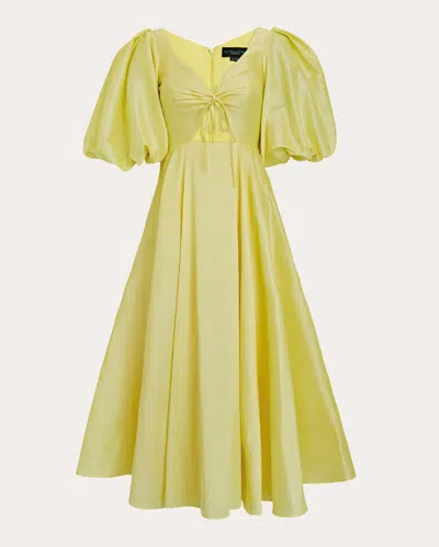 No Pise La Grama Women's La Villa Midi Dress In Yellow