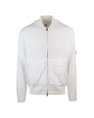 C.p. Company Sweatshirt In White
